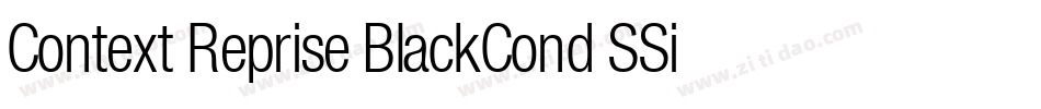 Context Reprise BlackCond SSi Bold字体转换